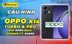 OPPO K14 Turbo, K14 Turbo Pro sẽ có chip Dimensity 9500 Series, quạt tản nhiệt