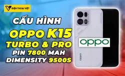 TENAA làm lộ thông số kỹ thuật của OPPO K15 Turbo, K15 Turbo Pro