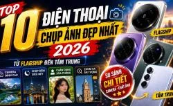Top 10 điện thoại chụp ảnh đẹp nhất 2026: Từ flagship đến tầm trung