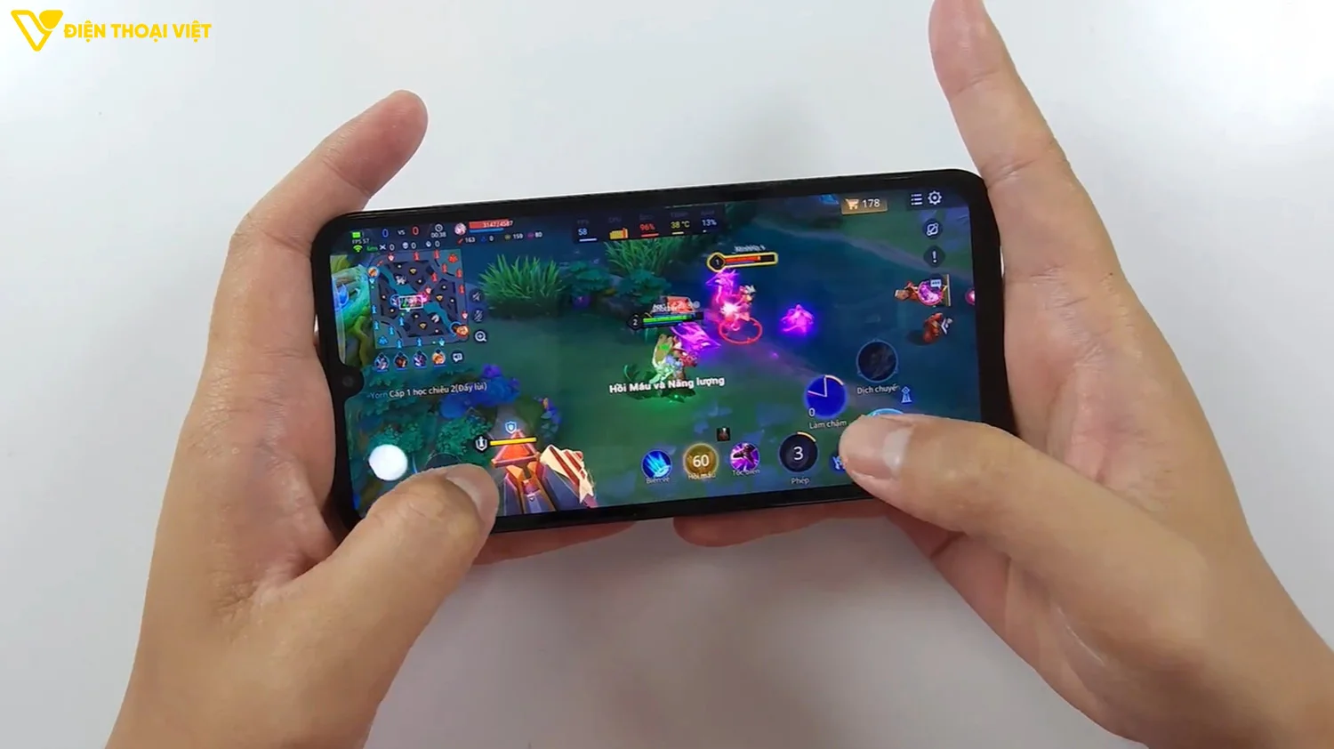 Samsung Galaxy A07 cho trung bình 58 FPS