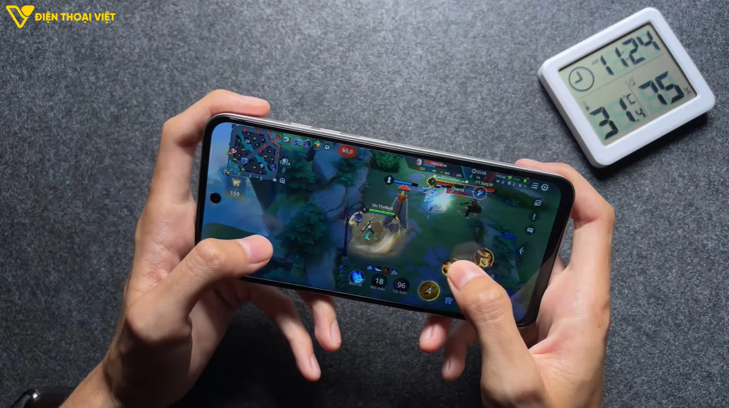 Tecno Spark 30 5G chơi Liên Quân 59 FPS