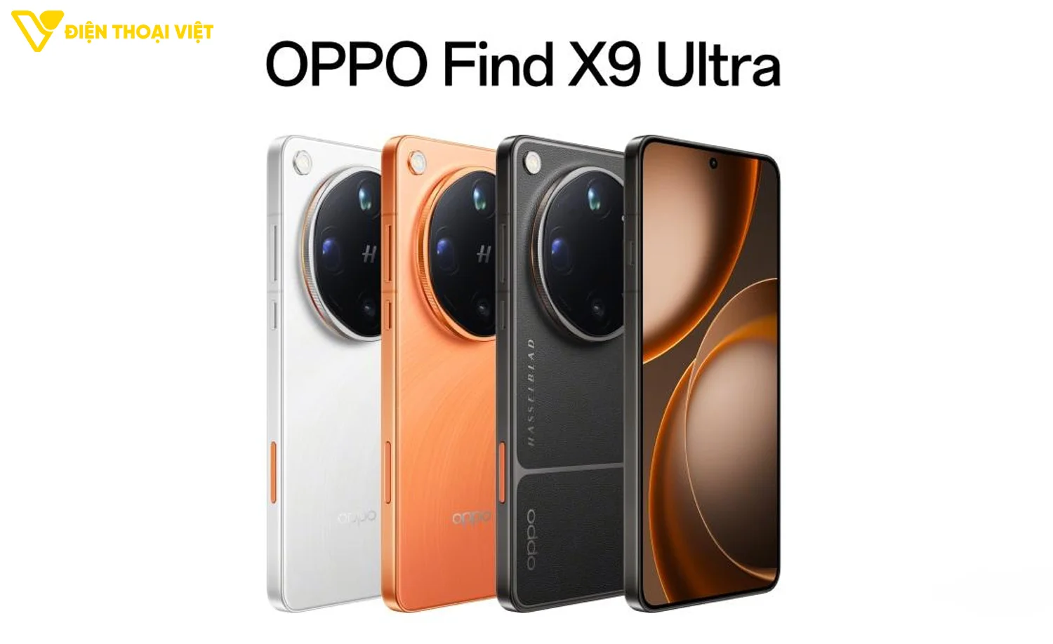 Ba phiên bản màu sắc trên OPPO Find X9 Ultra