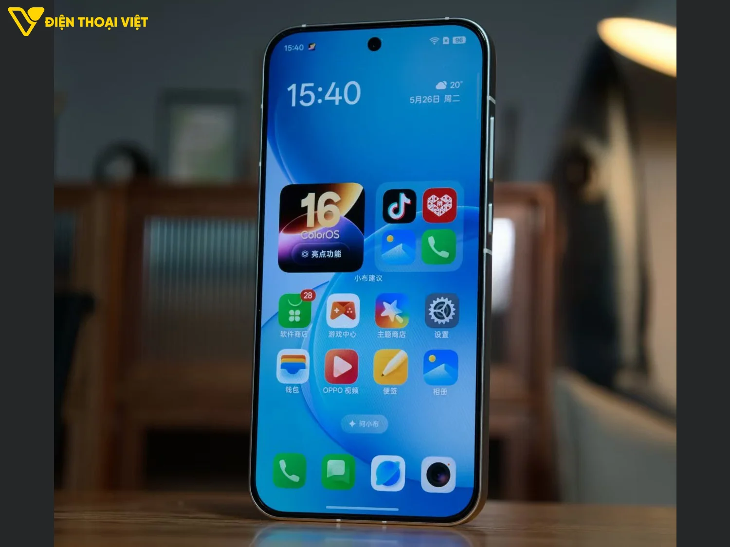 Thiết kế mặt trước OPPO Reno16