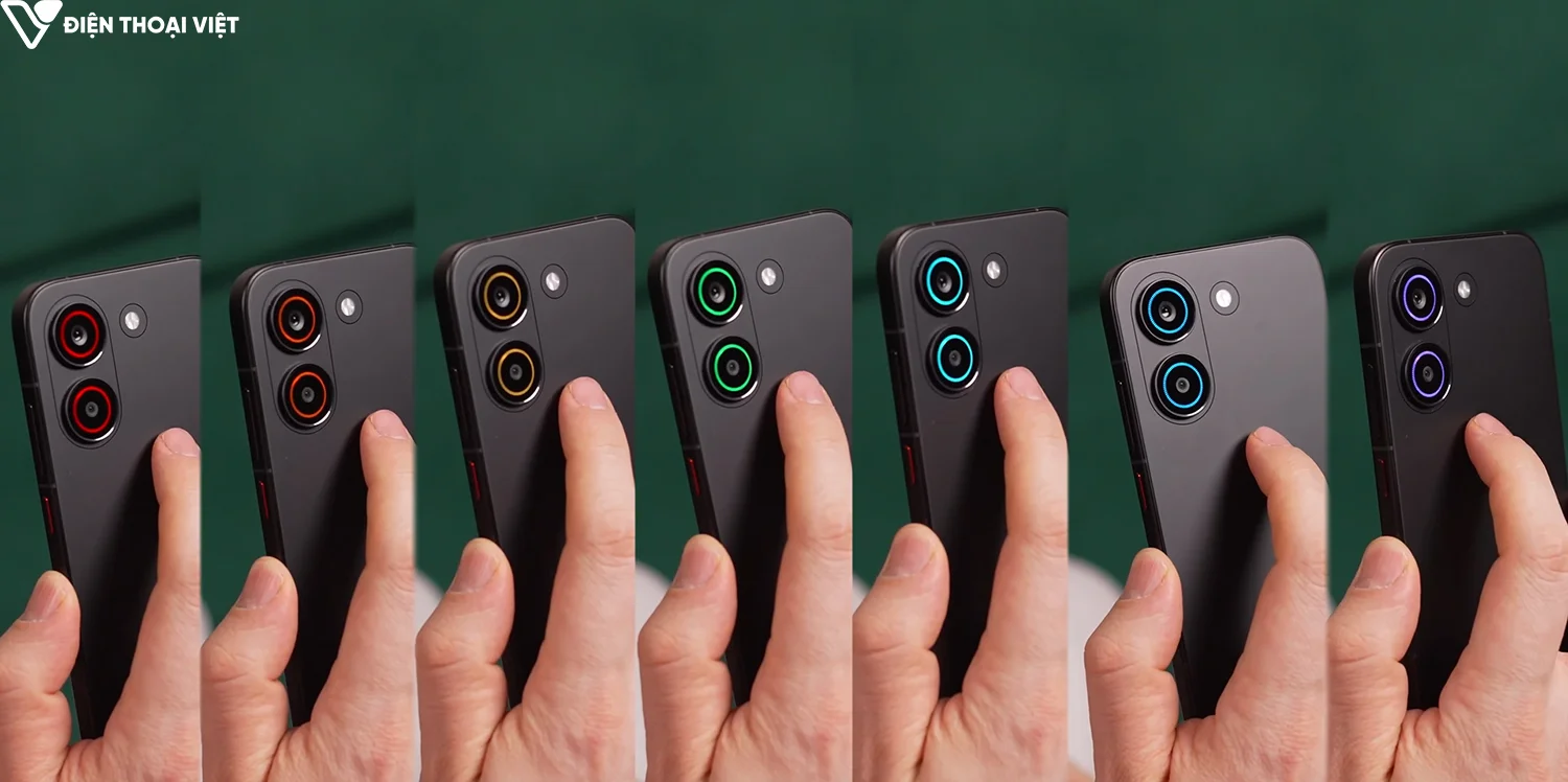 Cụm camera được trang bị vòng sáng RGB