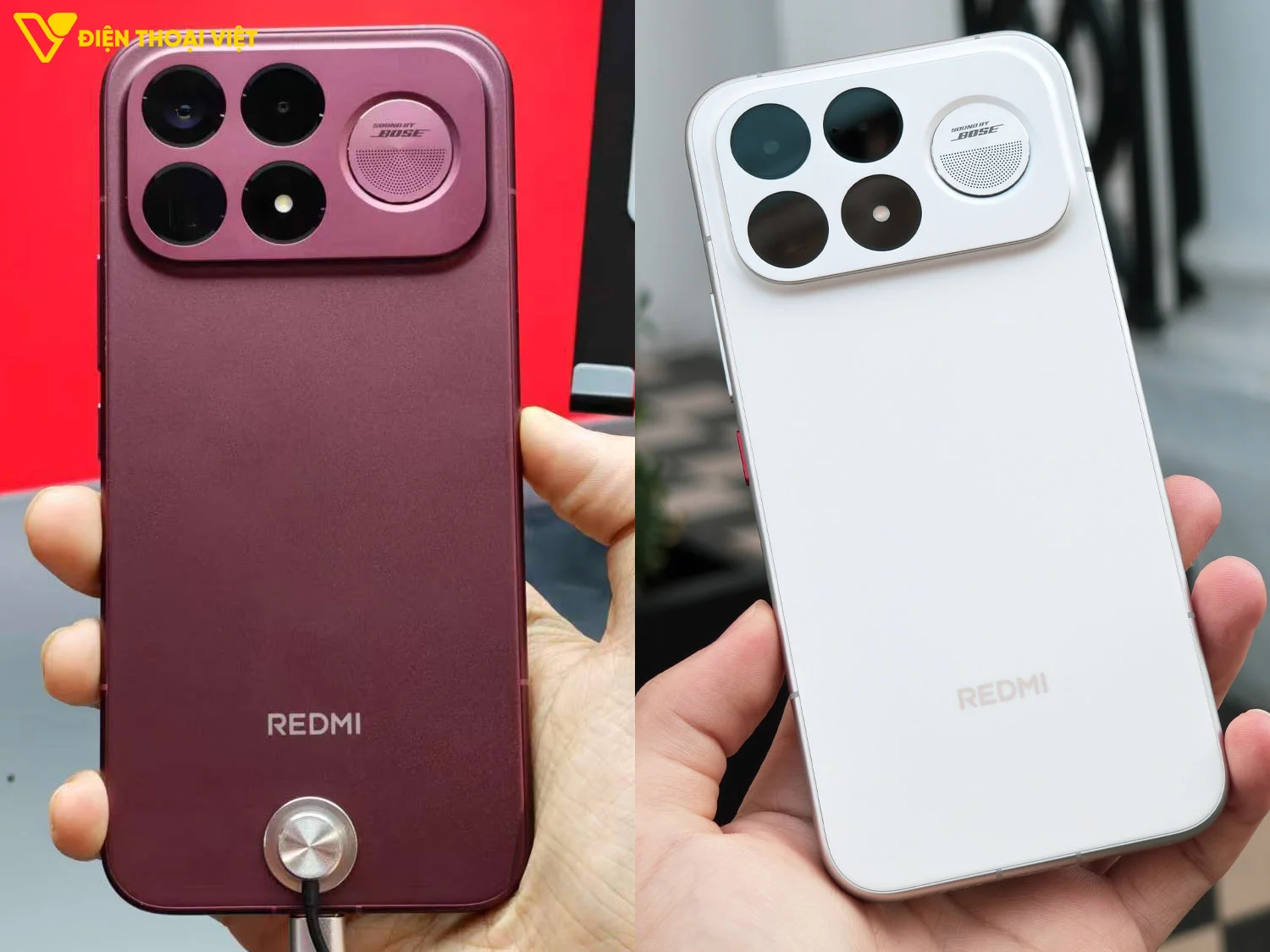 REDMI K100 Pro Max phiên bản màu đỏ và bạc