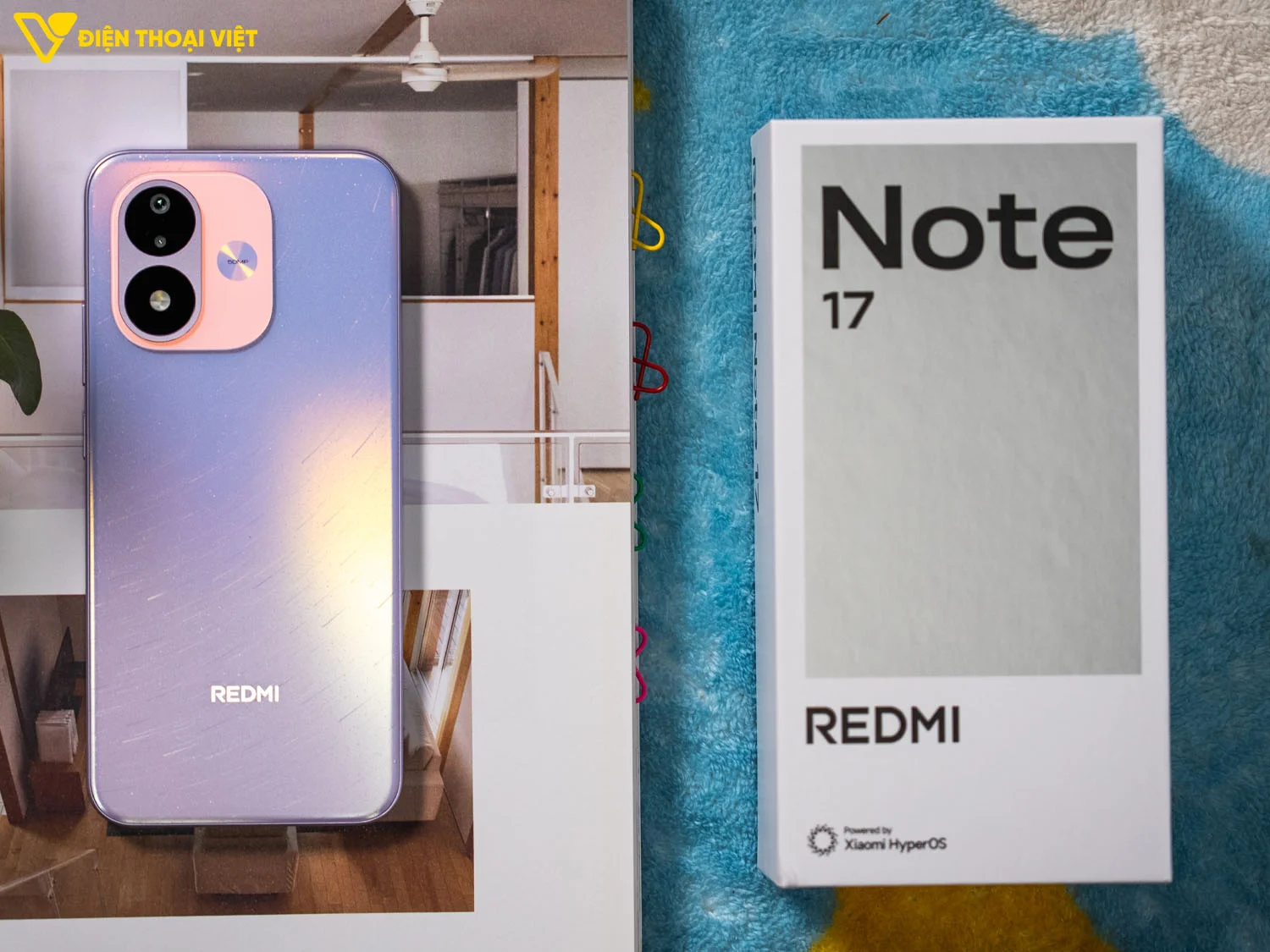 Hộp đựng REDMI Note 17 thiết kế đơn giản