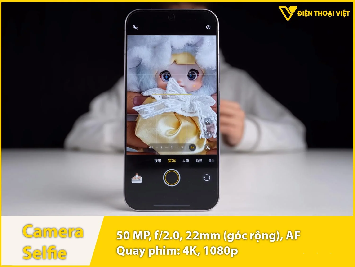 Camera selfie 50MP & Quay phim 4K