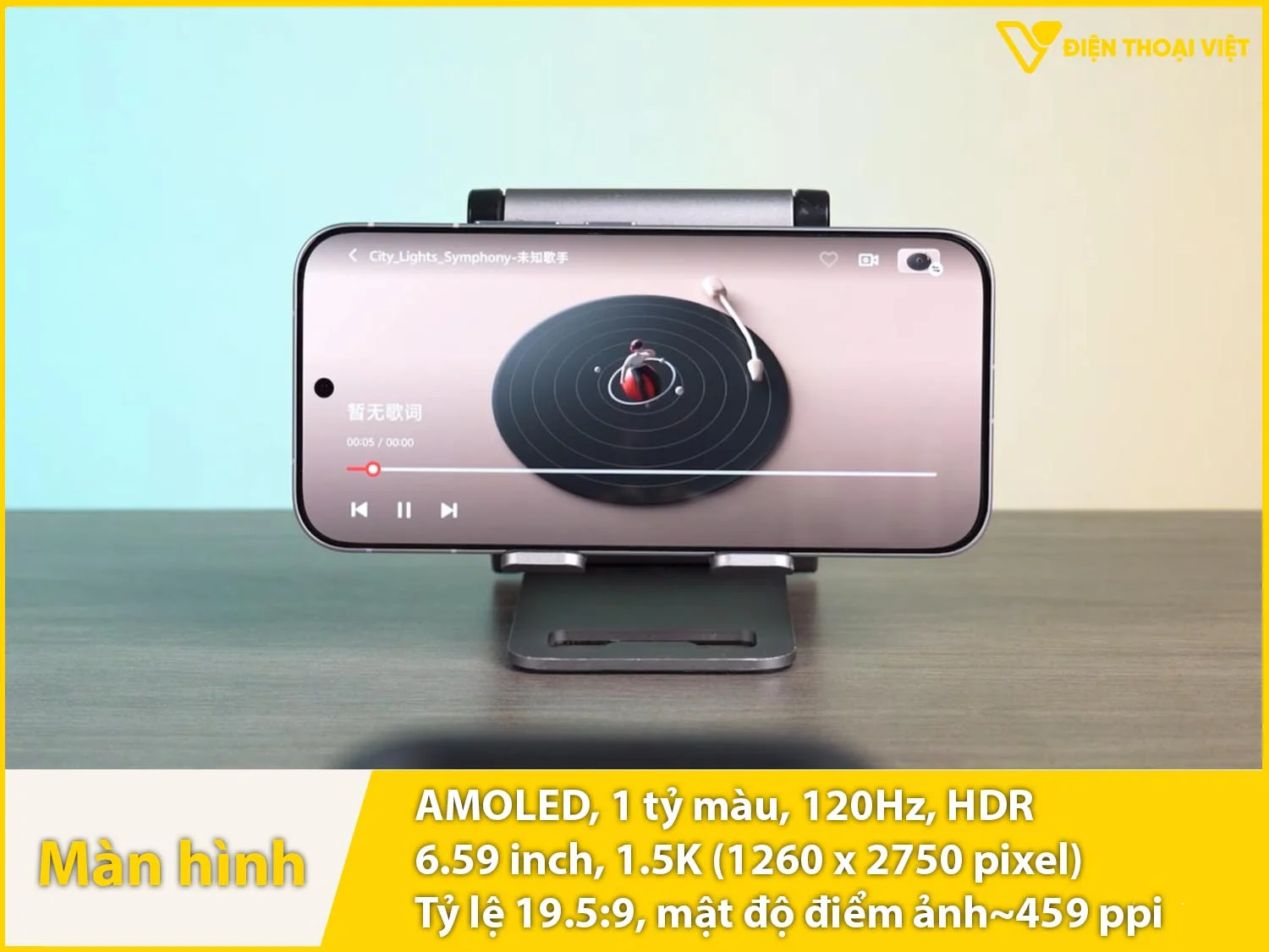 Màn hình AMOLED 1.5K xuất sắc