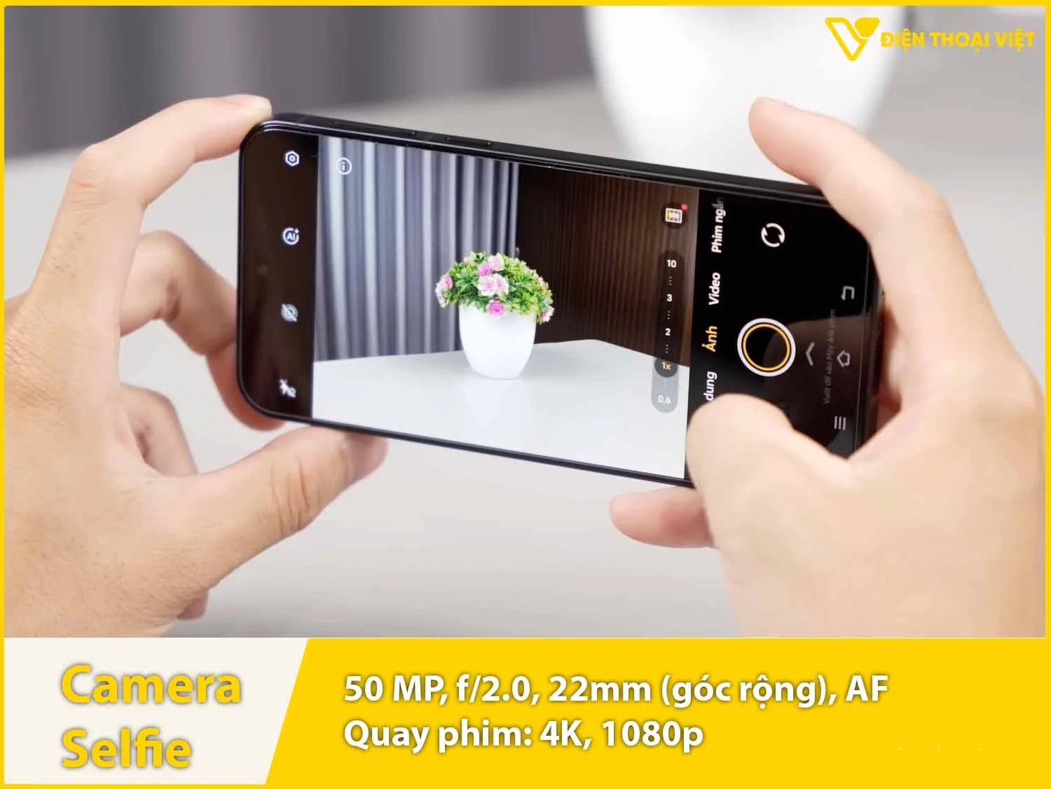 Camera selfie 50MP & Quay phim 4K