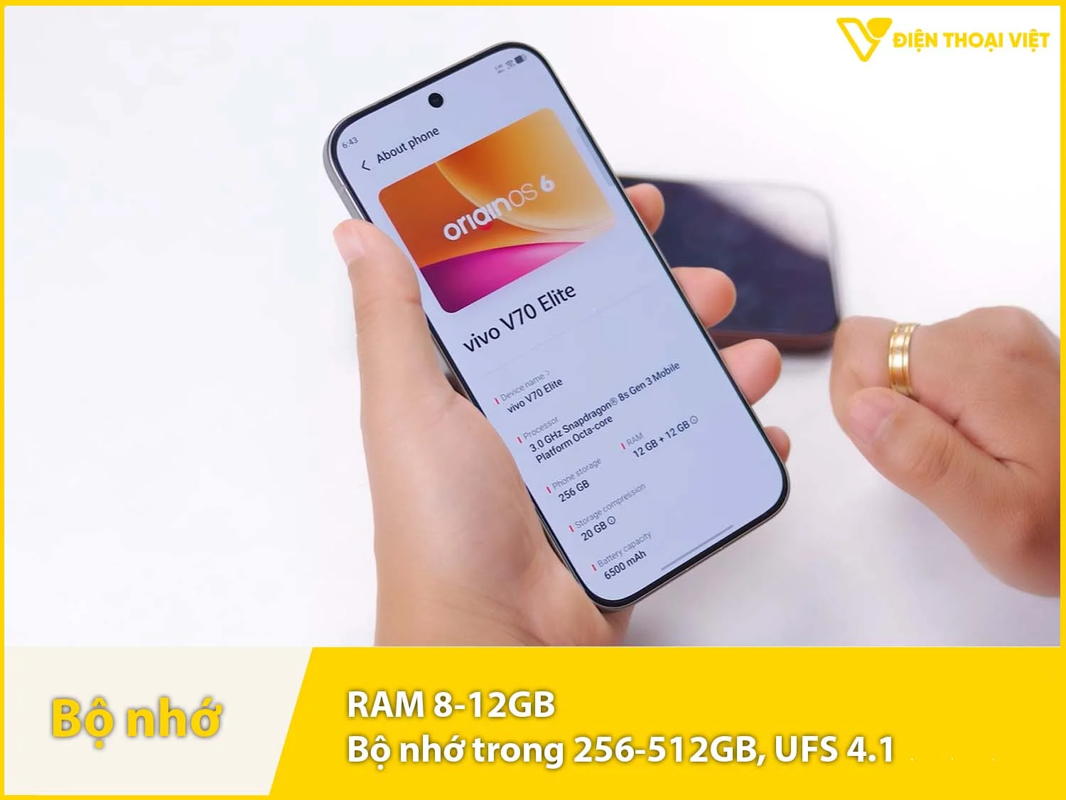 RAM 8-12GB & Bộ nhớ trong 256-512GB