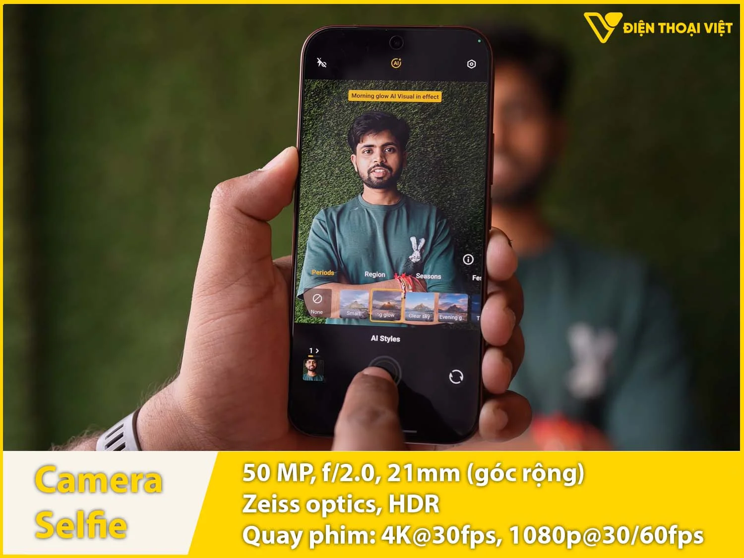 Camera selfie 50MP & quay video 4K