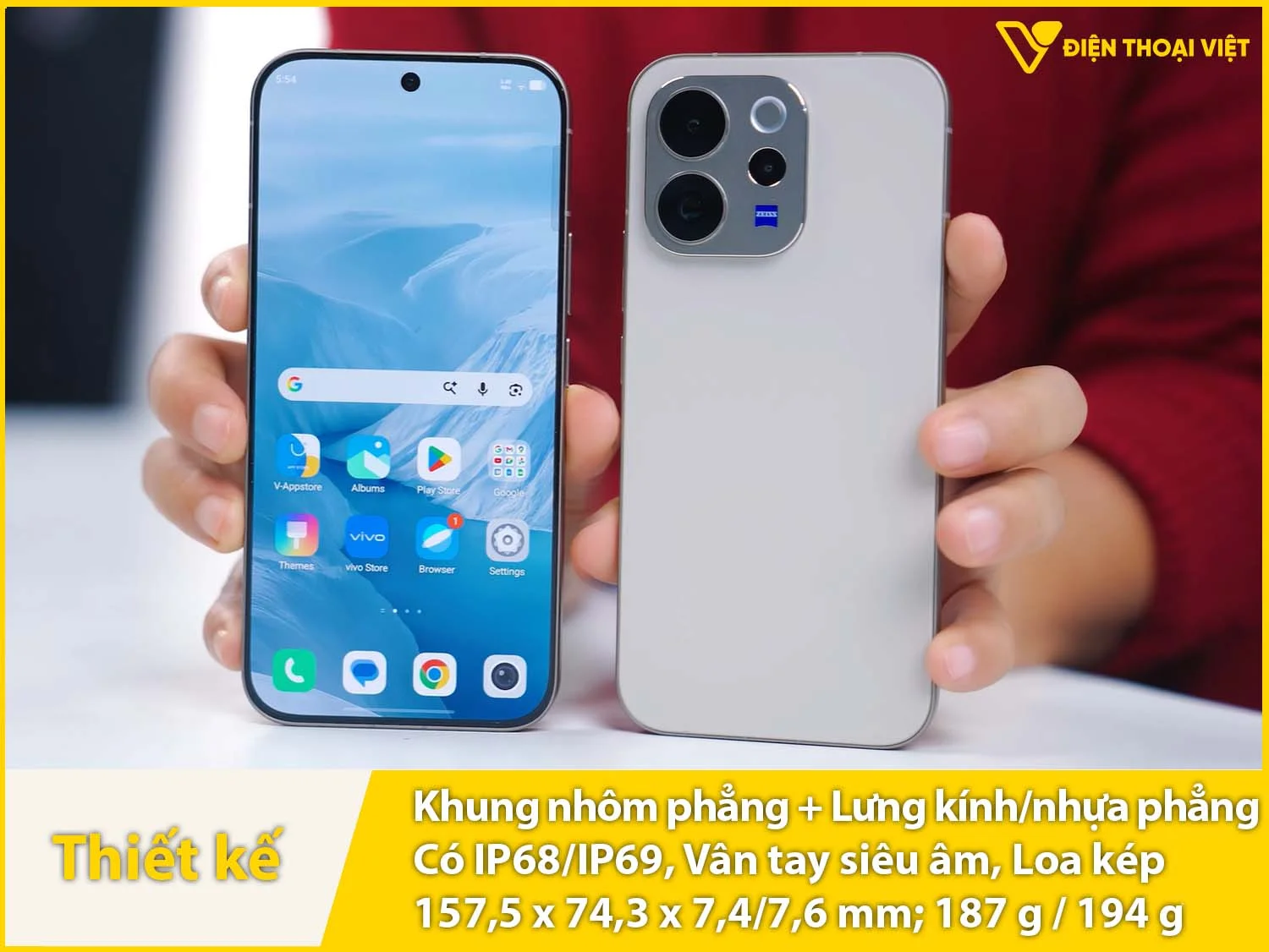 Khung nhôm phẳng & 2 mặt trước sau phẳng