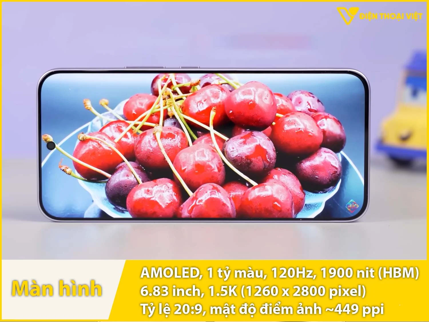AMOLED 6,83 inch - 120Hz - 1900 nit