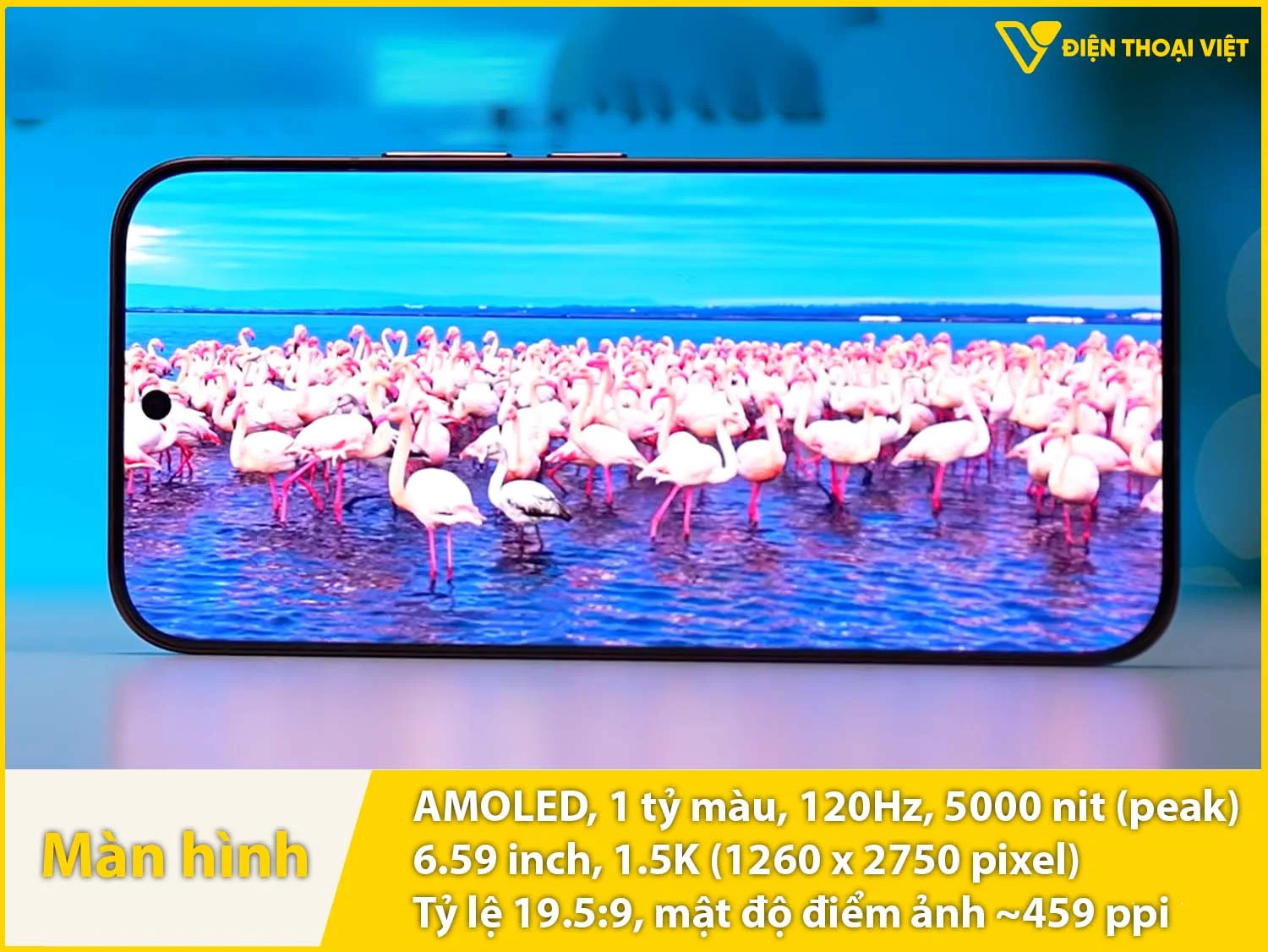 AMOLED 6,59 inch - 120Hz - 5000 nit