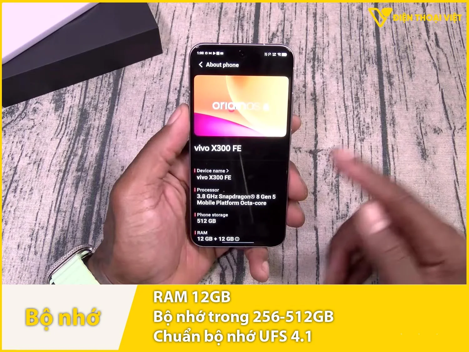 RAM 12GB & Bộ nhớ trong 256-512GB