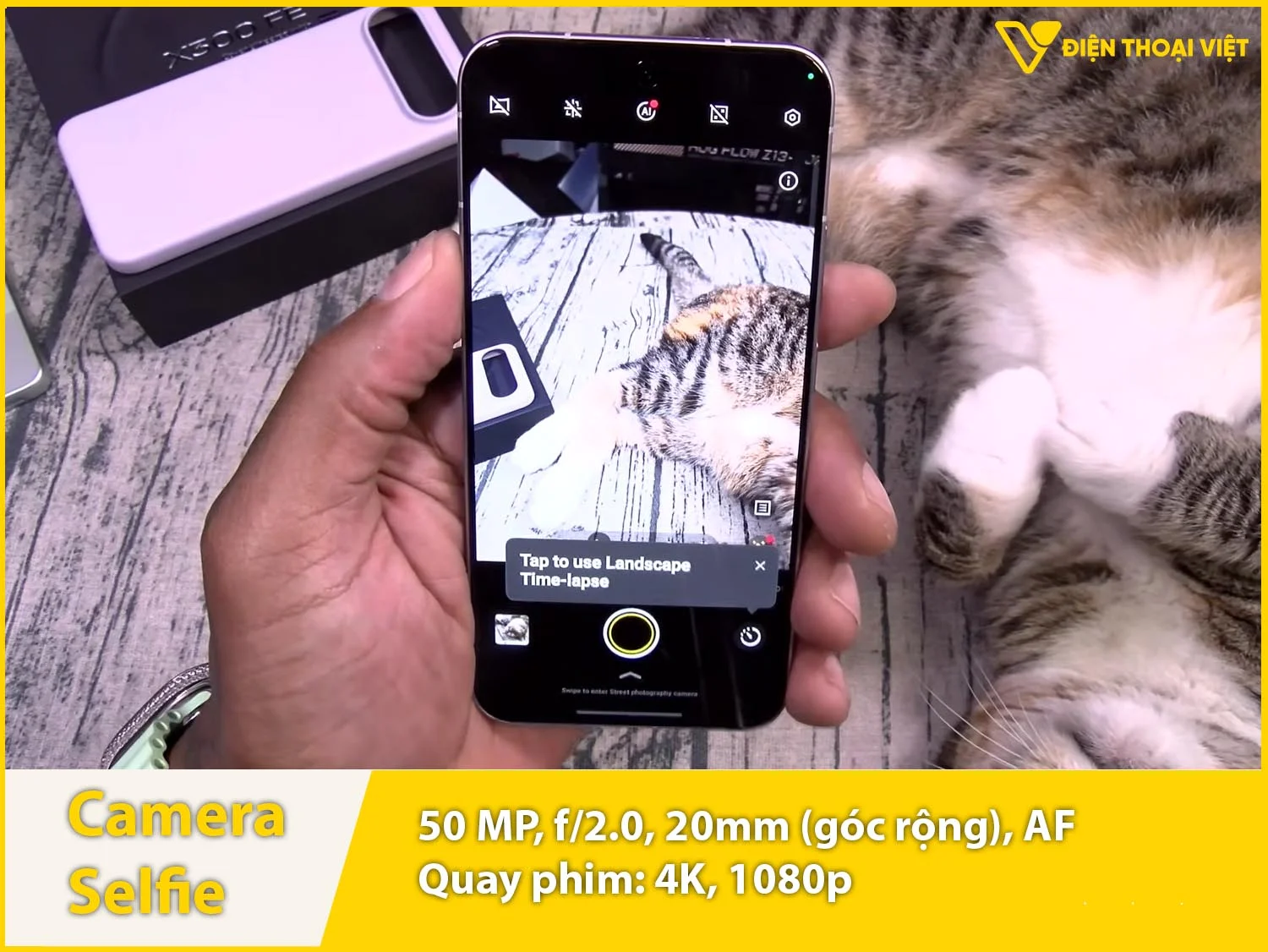 Camera selfie 50MP & Quay video 4K