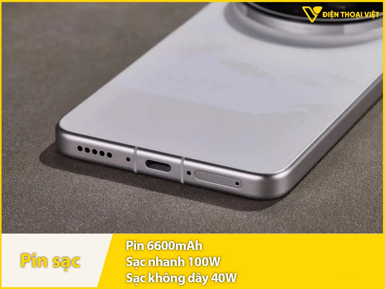 Pin siêu lớn 6600mAh & Sạc nhanh 100W