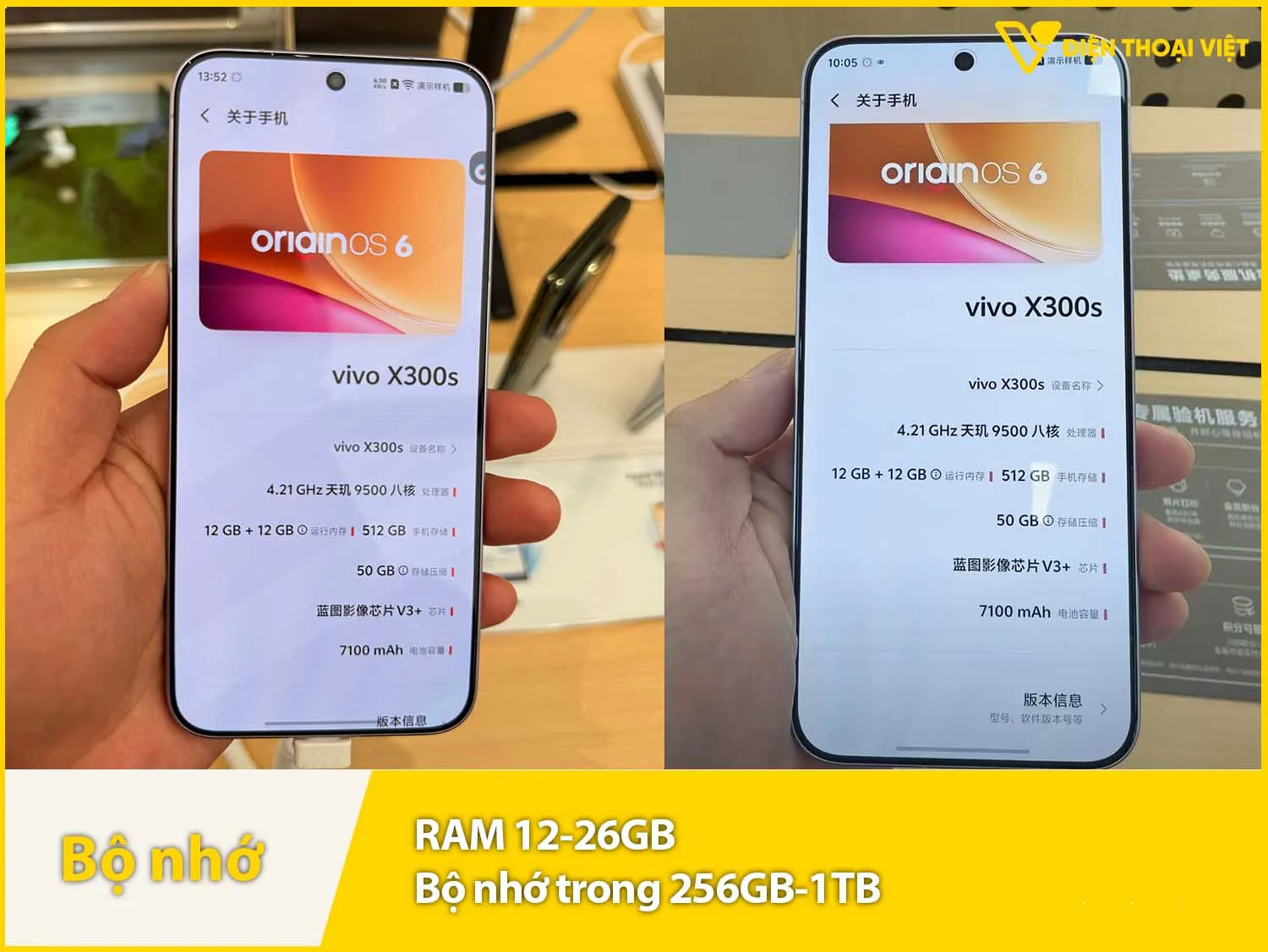 RAM 12-16GB & Bộ nhớ trong 256GB-1TB