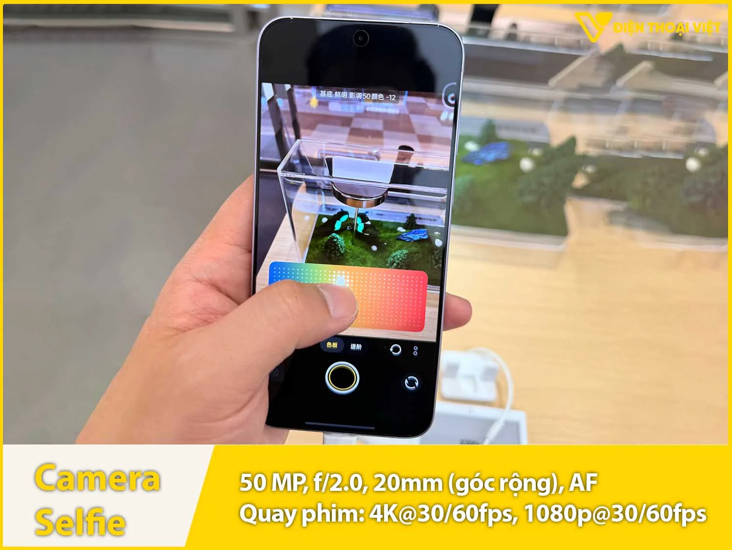 Camera selfie 50MP & Quay video 4K