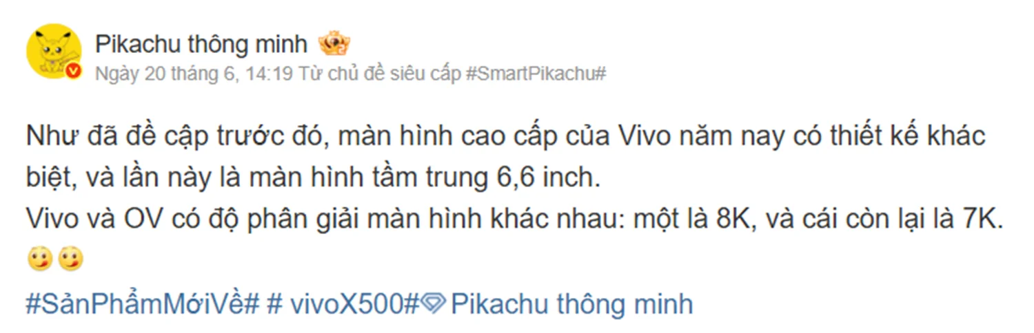 Vivo X500 Ultra sẽ sở hữu màn hình nhỏ hơn