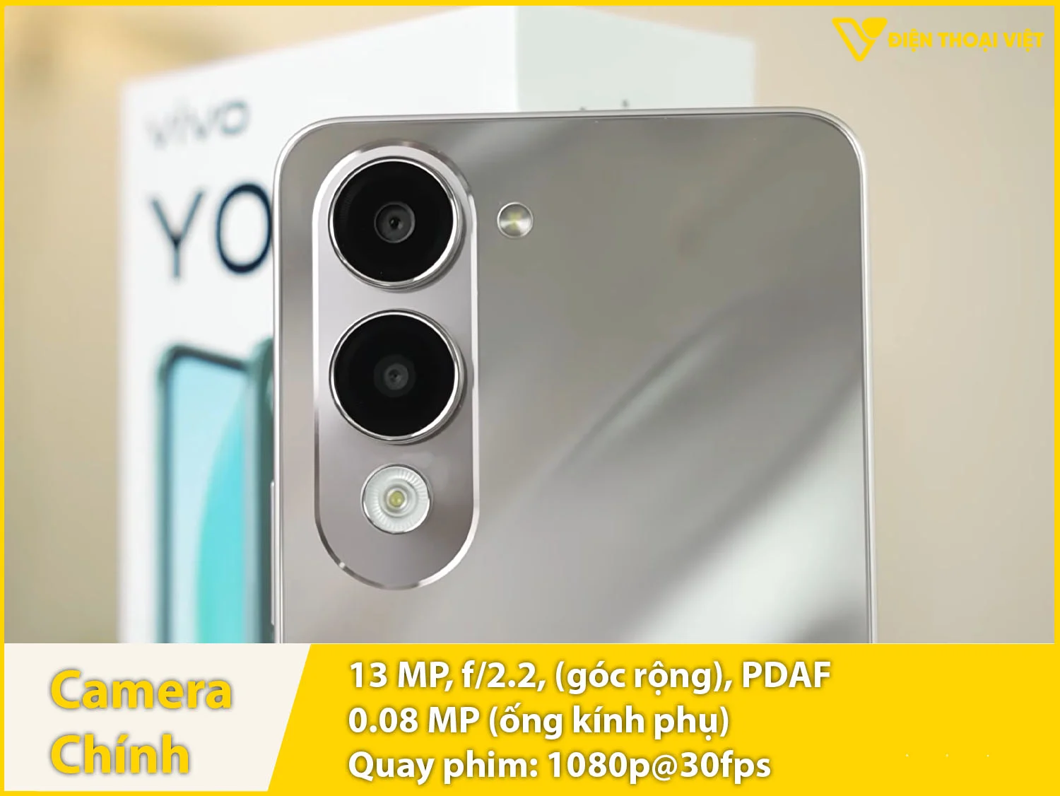 Camera kép 13MP & Quay phim 1080p sắc nét