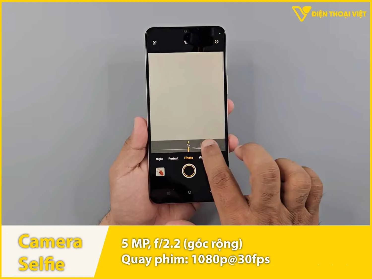 Camera selfie 5MP & Quay video 1080p