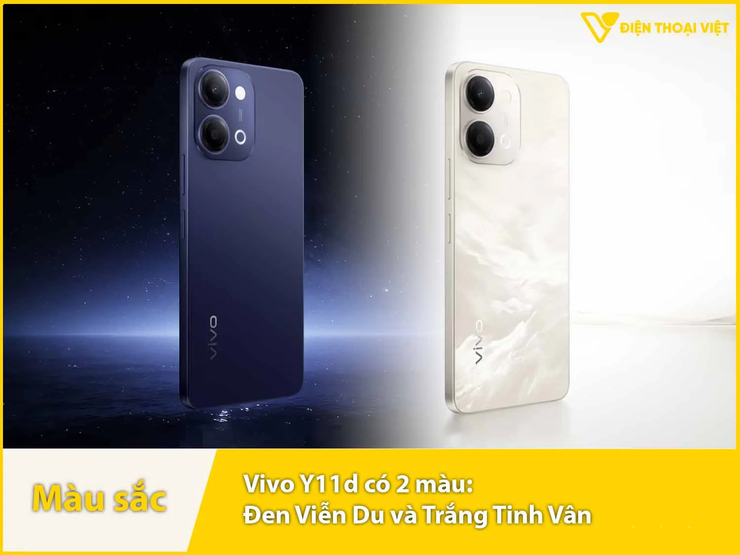 Vivo Y11d có 2 màu sắc