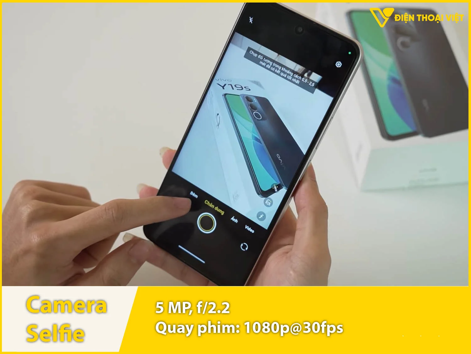 Camera selfie 5MP & Quay video 1080p