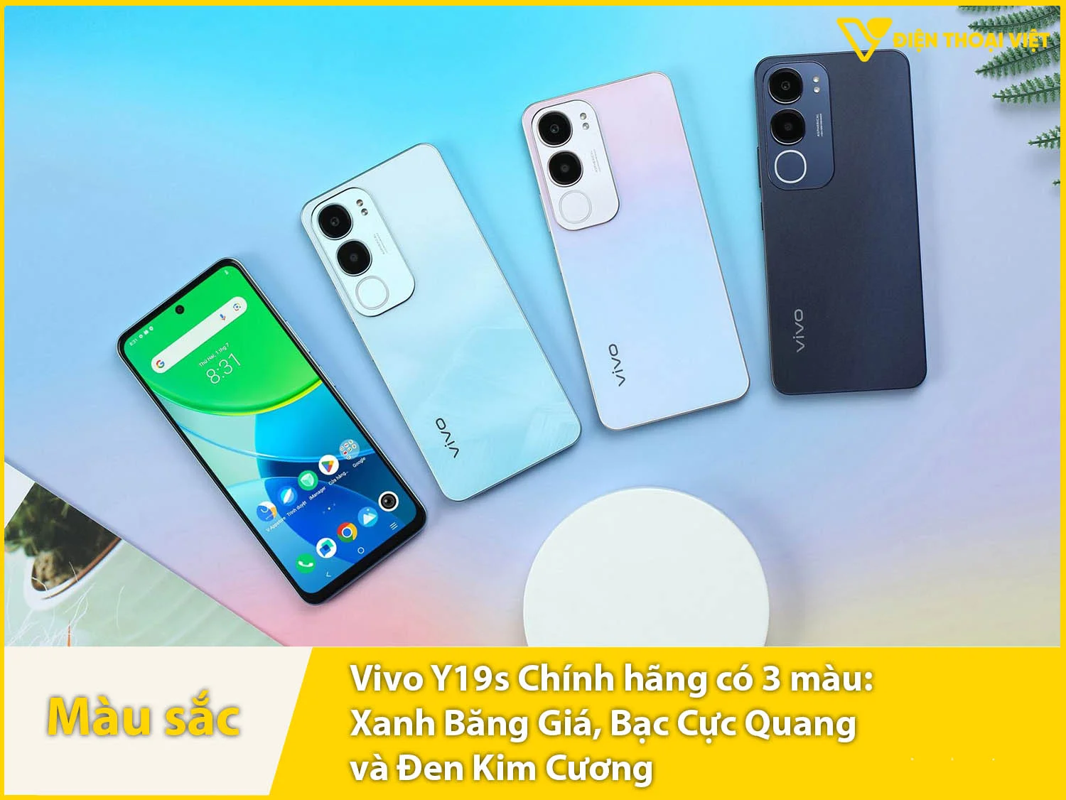 Vivo Y19s cung cấp 3 màu sắc