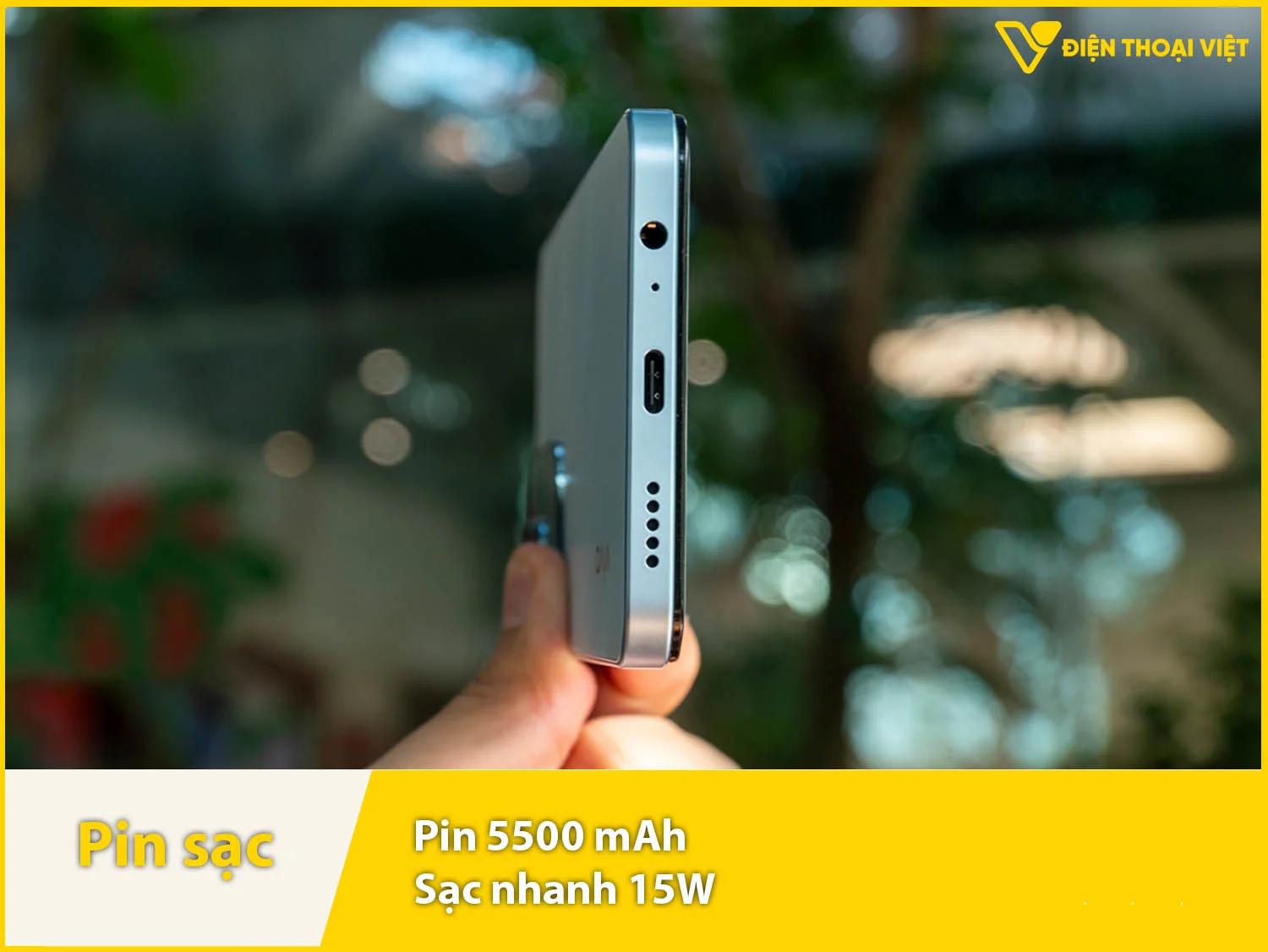 Pin 5500mAh & Sạc nhanh 15W