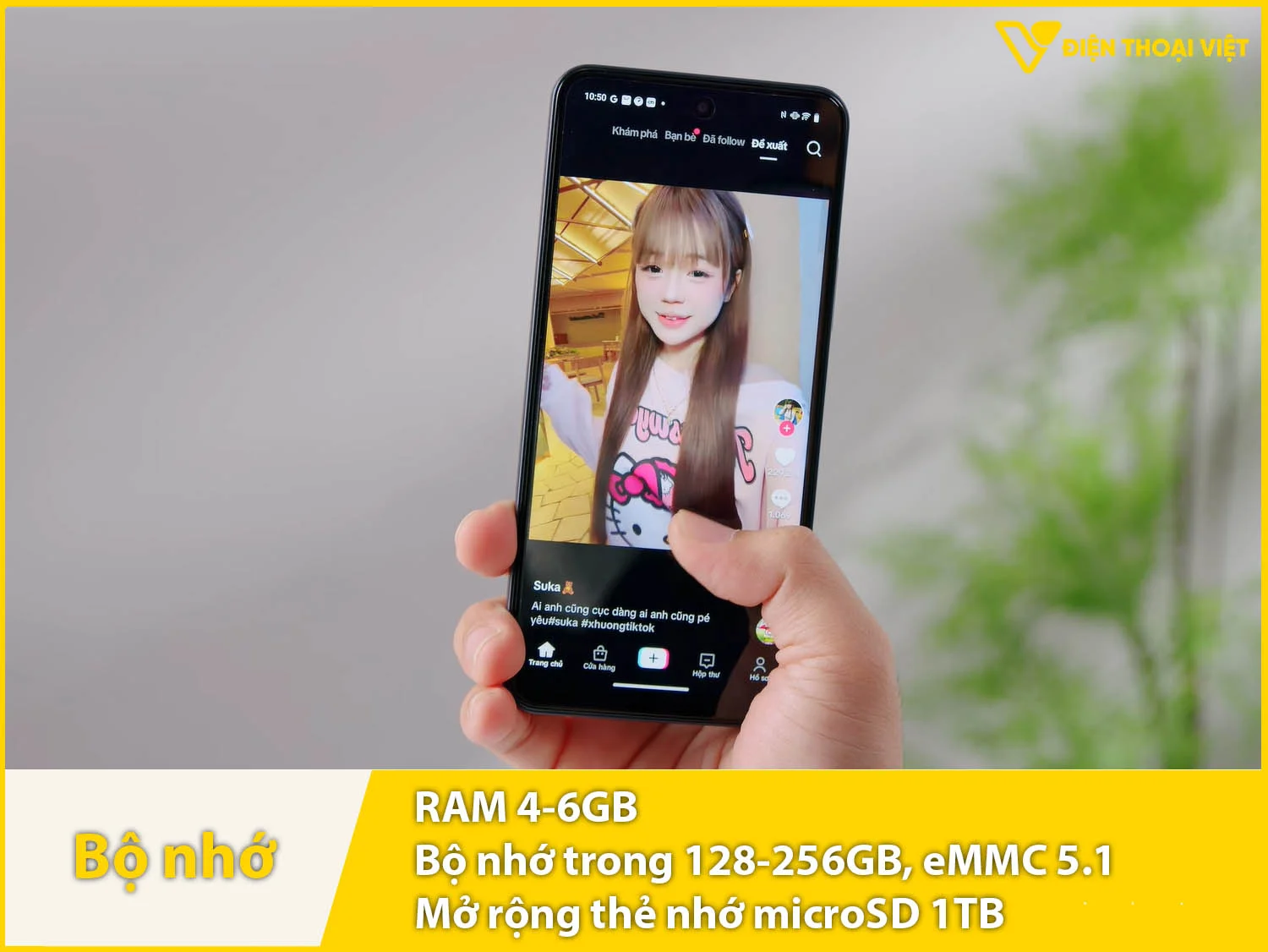 Vivo Y21d có RAM 4-6GB & Bộ nhớ trong 128GB