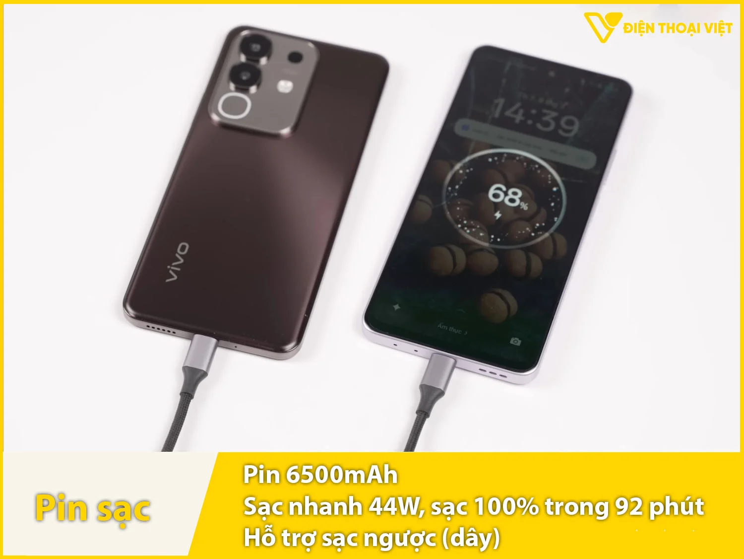 Pin 6500mAh & Sạc nhanh 44W, có sạc ngược