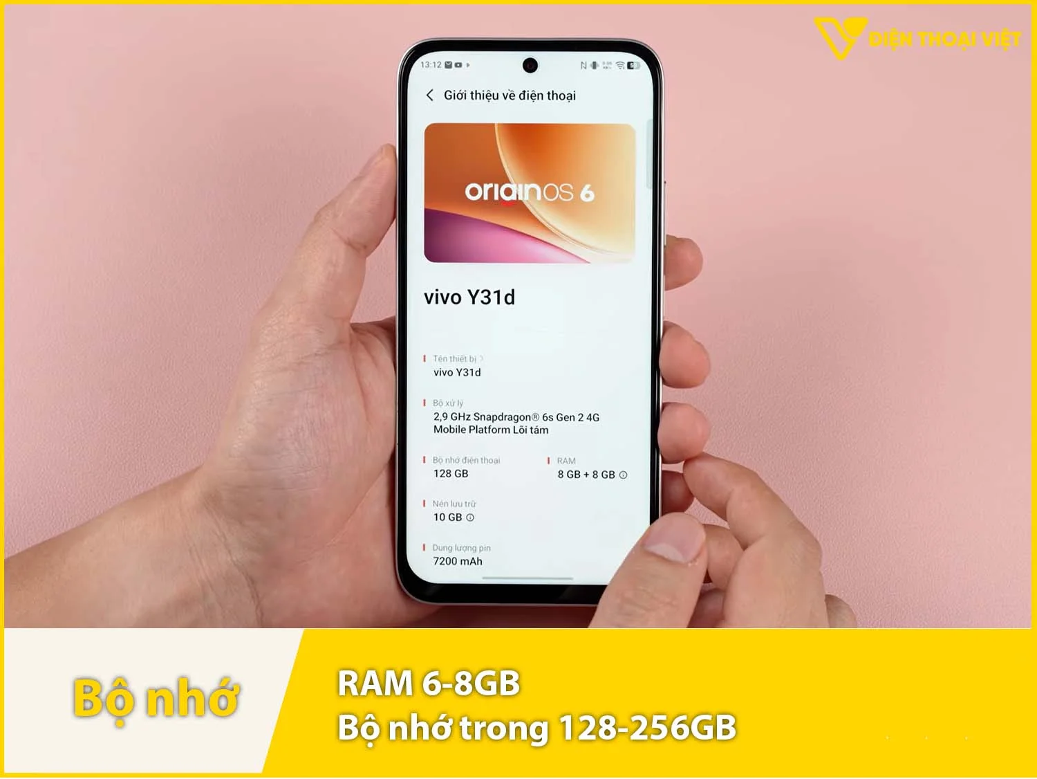 RAM 6-8GB & Bộ nhớ trong 1280256GB