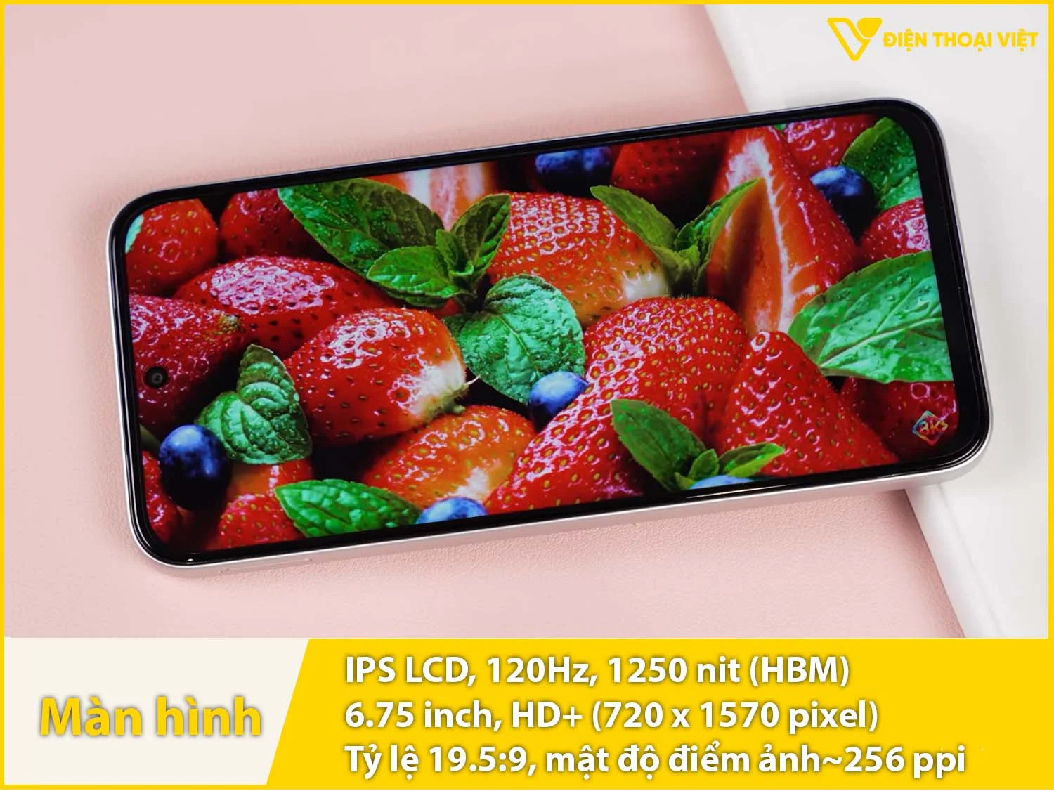 IPS LCD 6,75 inch - 120Hz - 1250 nit