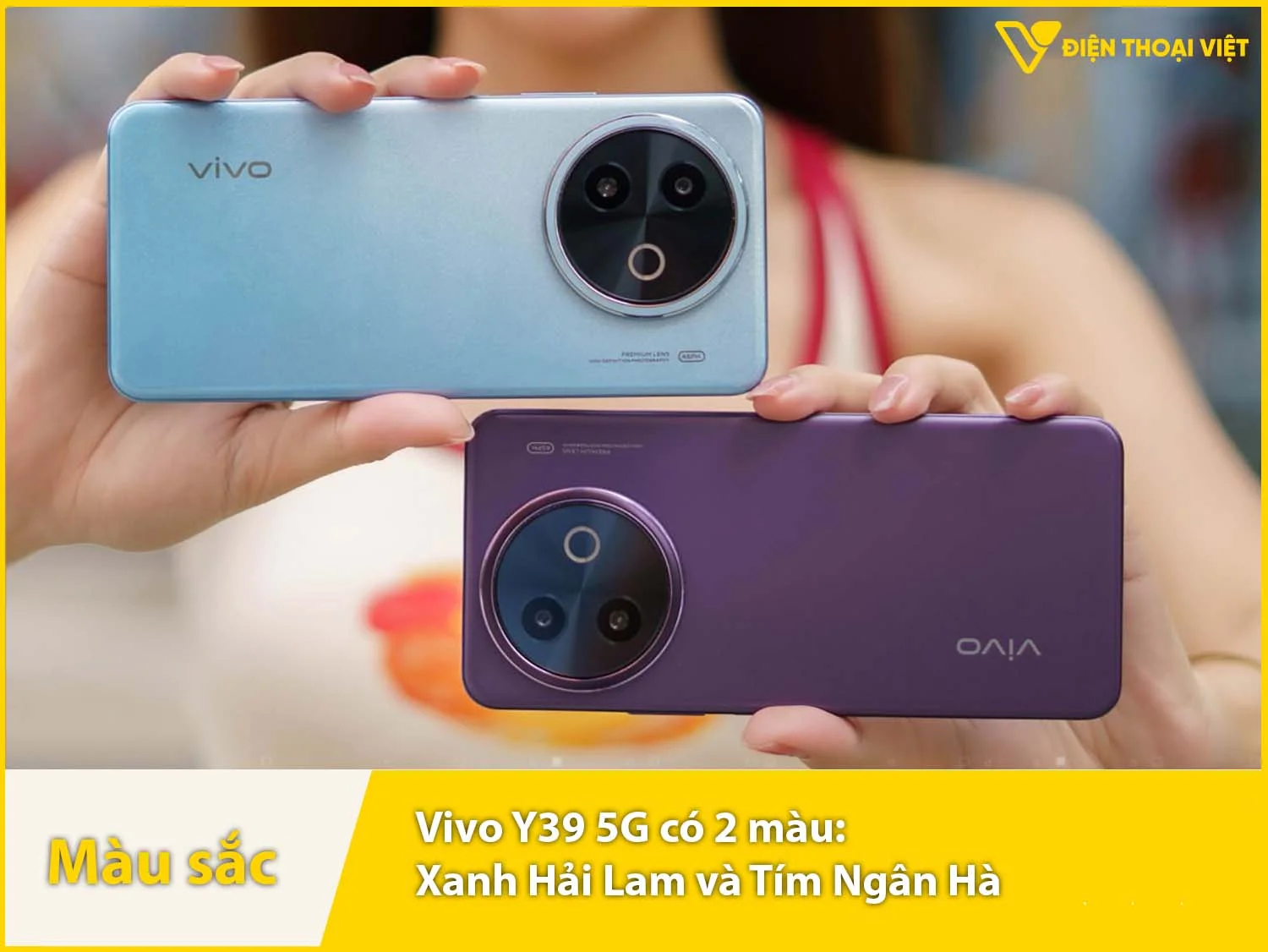 Vivo Y39 5G có 2 màu sắc lựa chọn