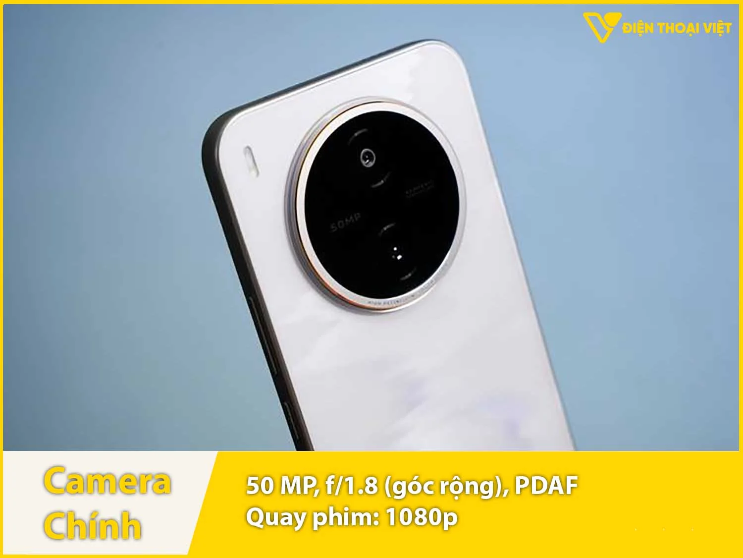 Camera sau 50MP & Tích hợp AI & Quay phim 1080p