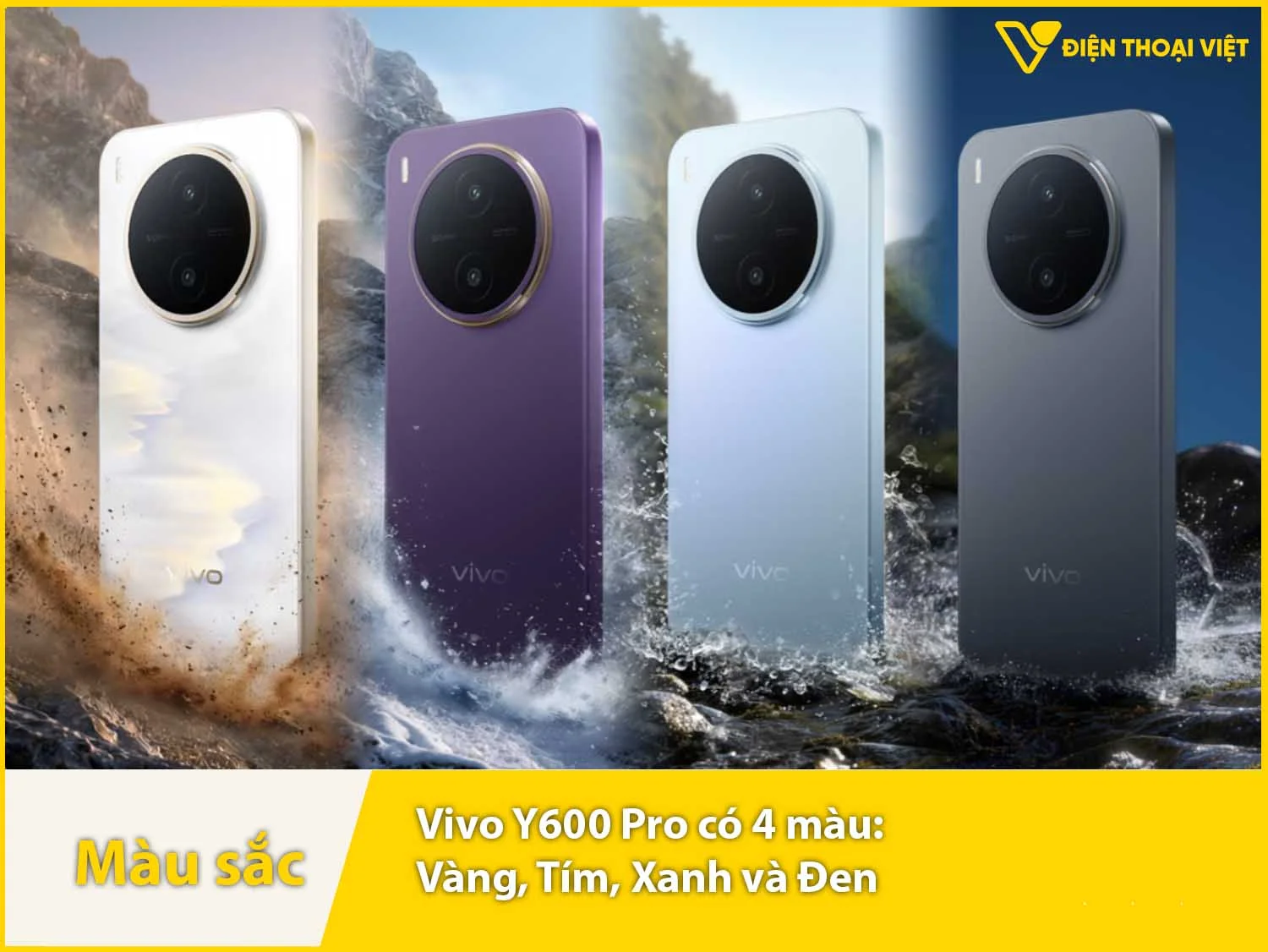 Vivo Y600 Pro có 4 màu sắc
