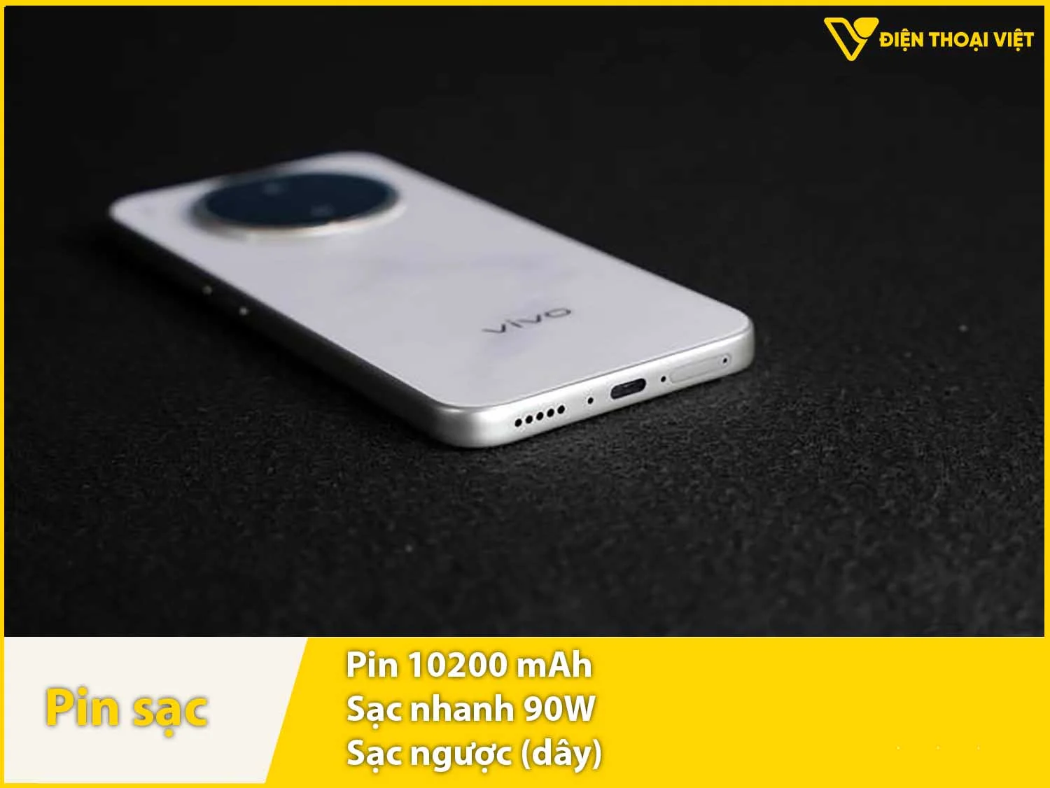 Pin 10.200mAh - Dùng thoải mái 3-4 ngày