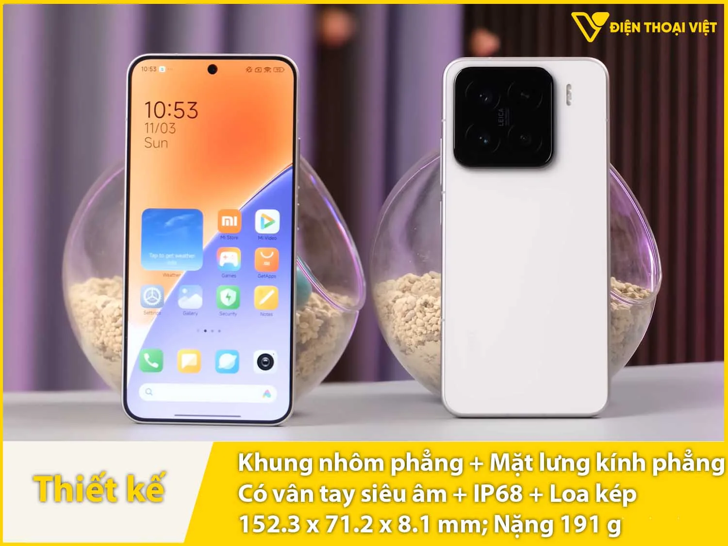 Thiết kế nhỏ gọn, đẳng cấp có IP68