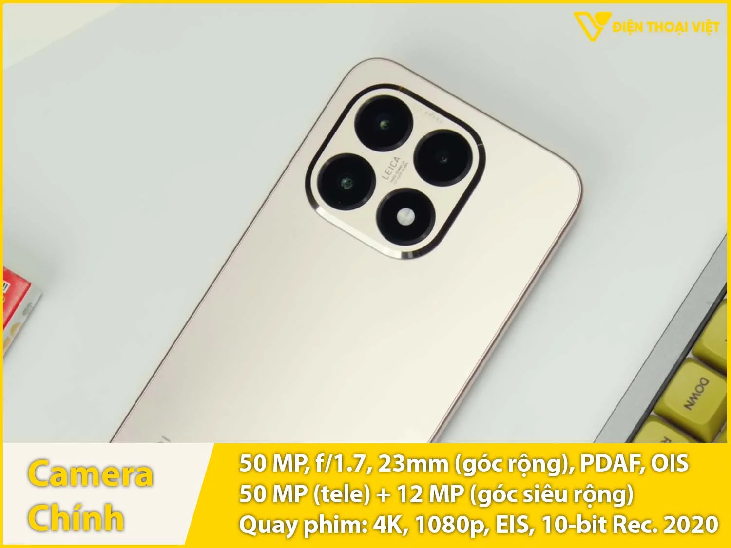 Ba camera Leica 50MP & Quay video 4K