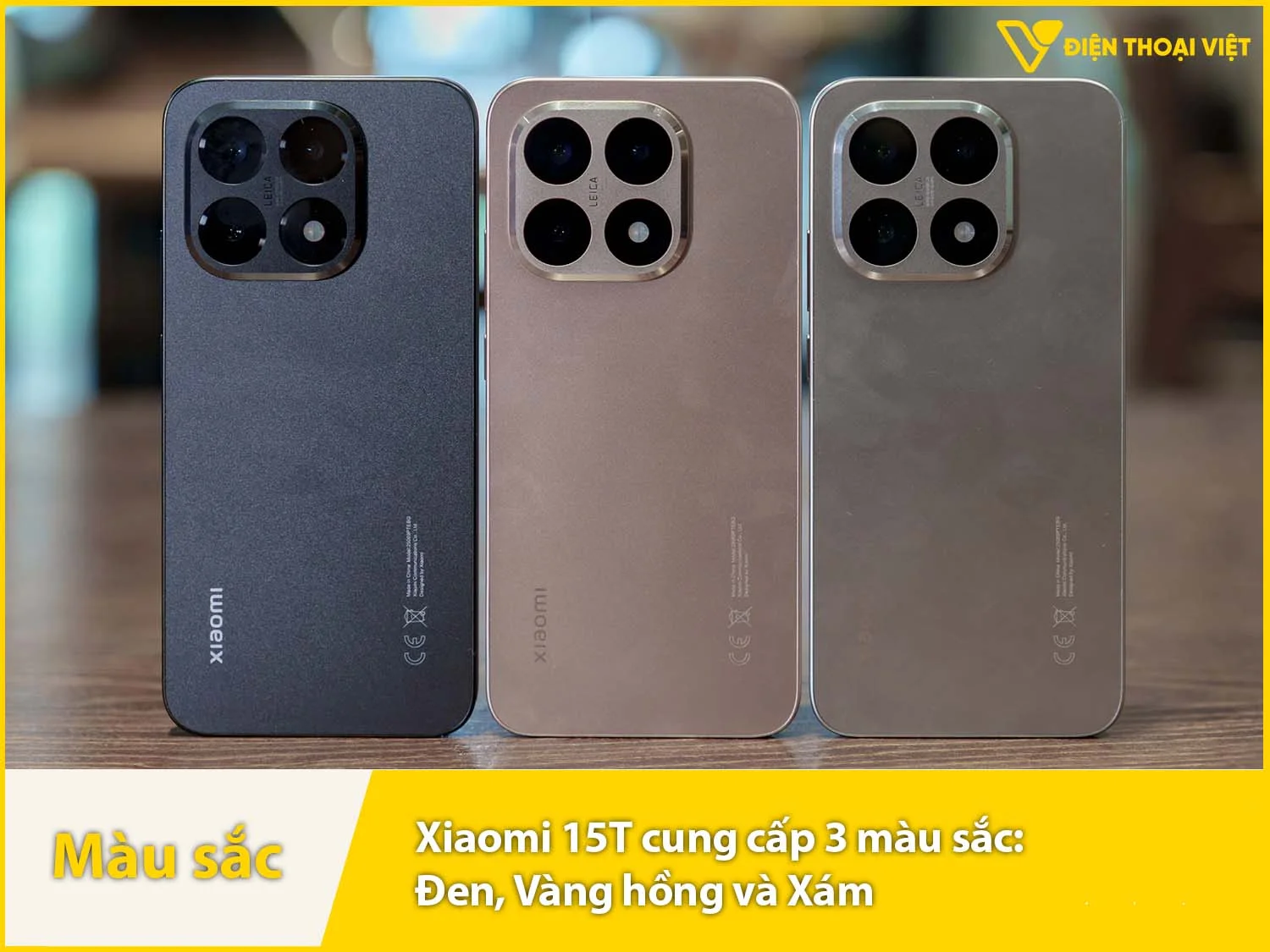 Xiaomi 15T cung cấp 3 màu sắc