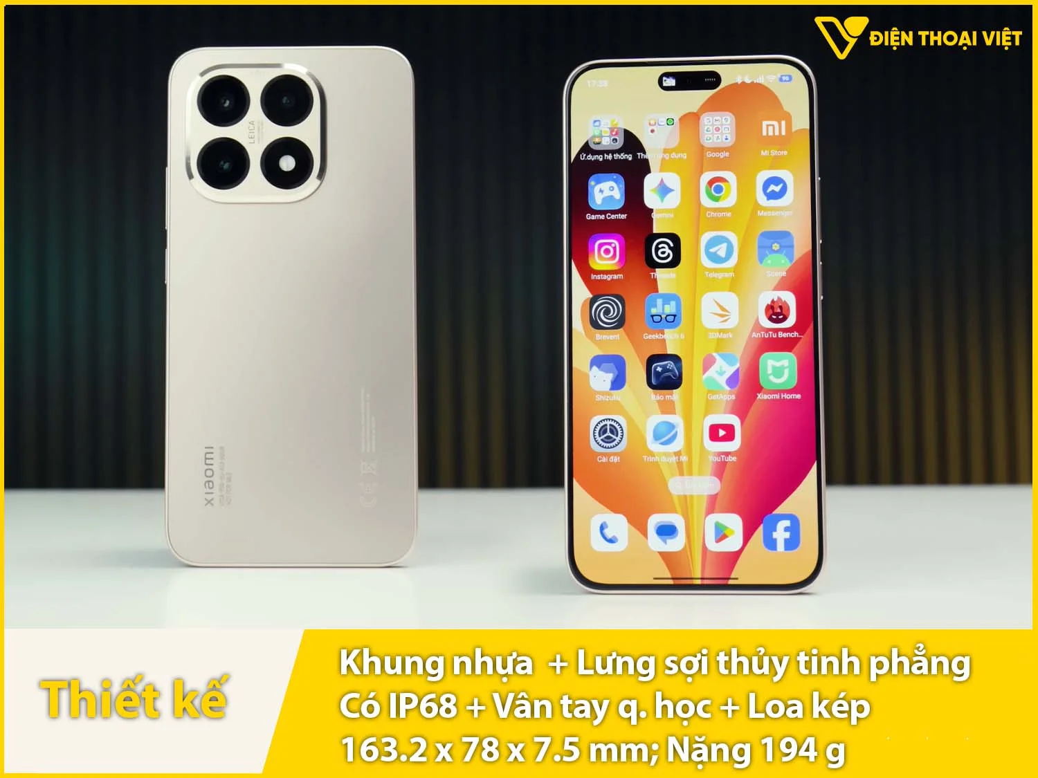 Thiết kế thanh thoát, hợp xu hướng có IP68