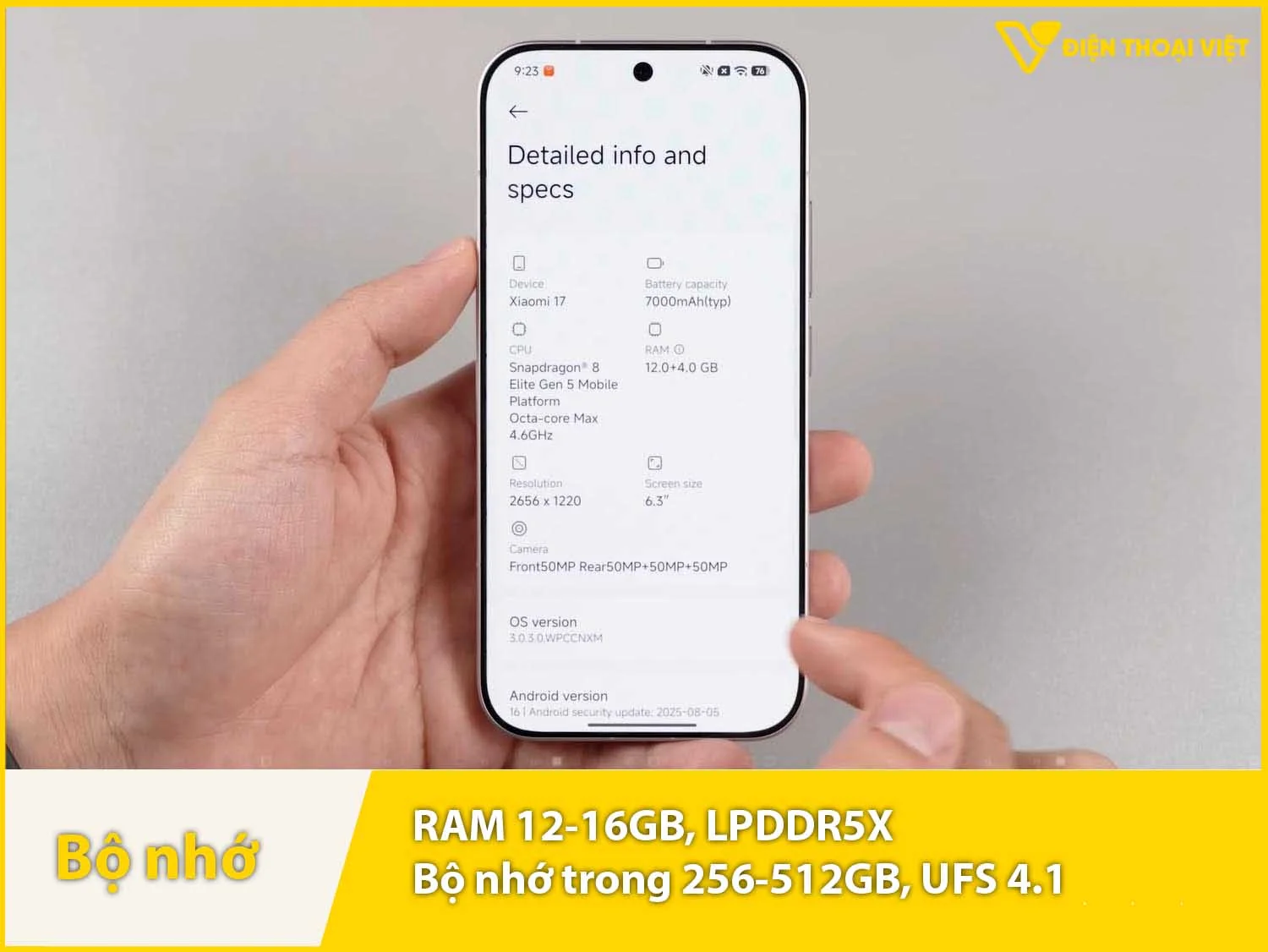 RAM 12-16GB & Bộ nhớ trong 256-512GB