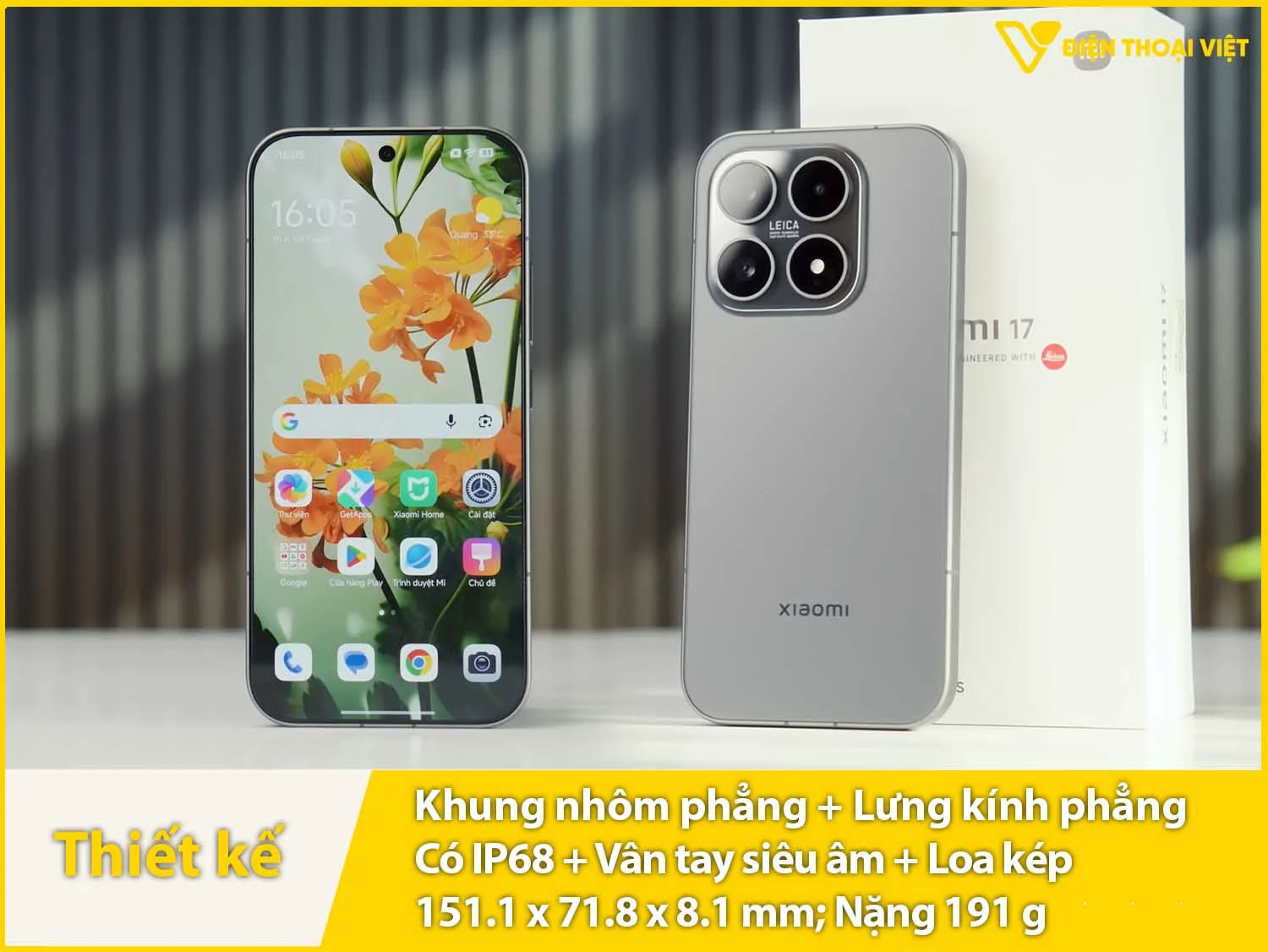 Thiết kế nhỏ gọn, sang trọng & Chất liệu cao cấp