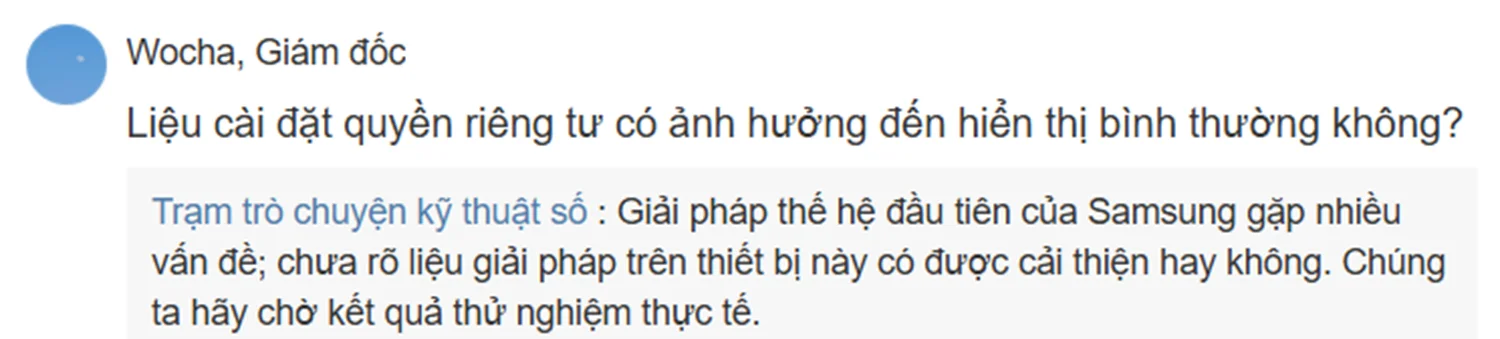 Trải nghiệm sử dụng thực tế của tính năng này