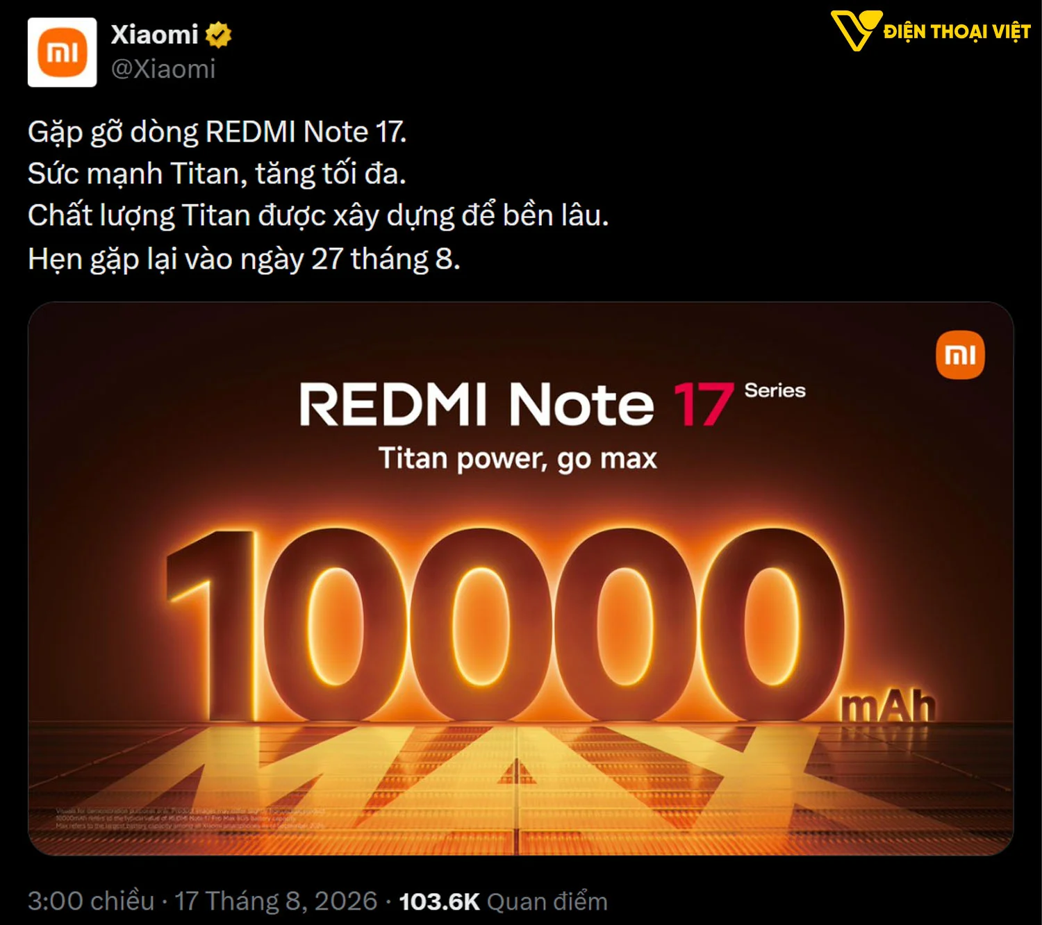 REDMI Note 17 Pro Max khi nào ra mắt?