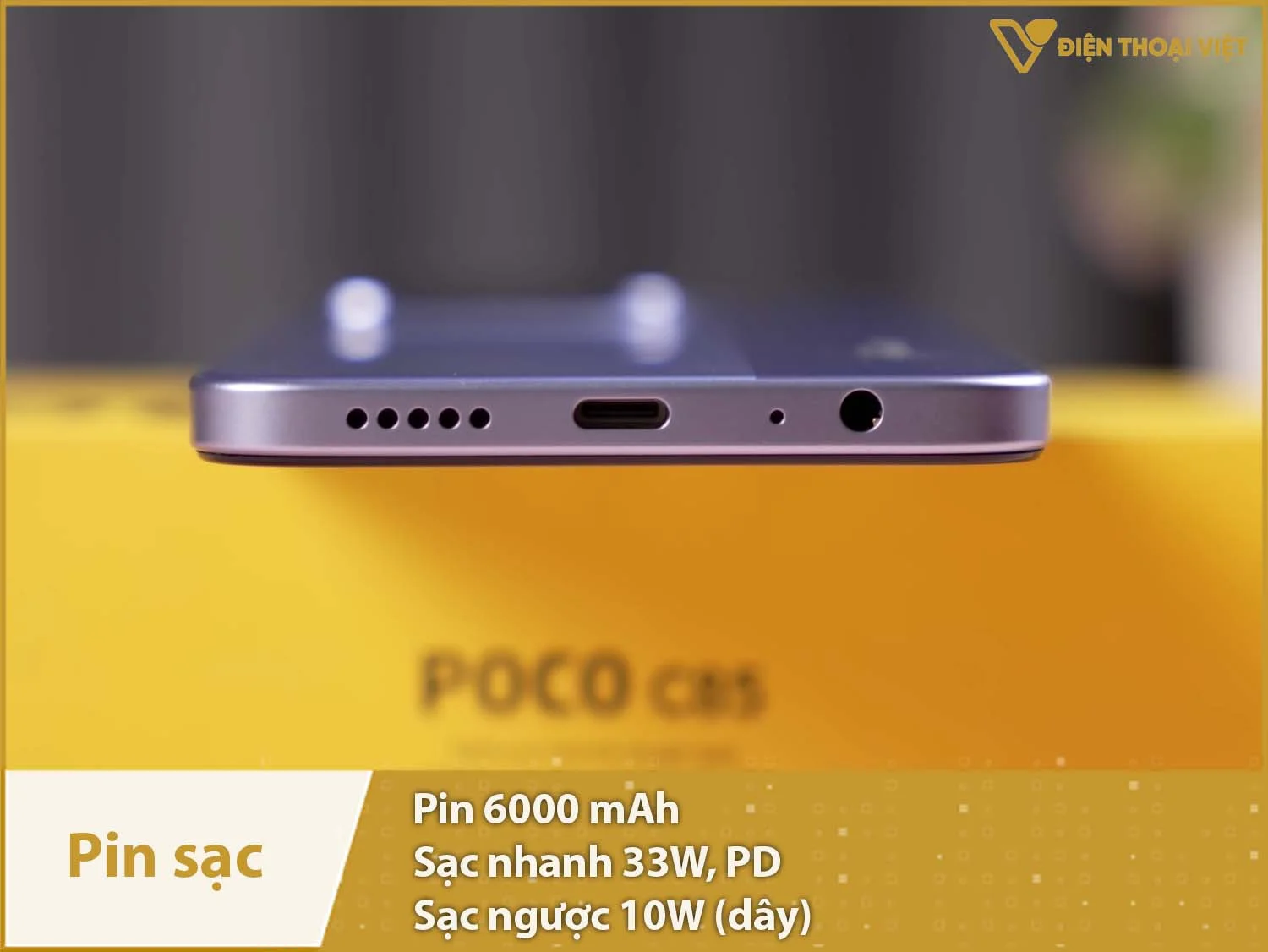 Pin 6000mAh & sạc nhanh 33W