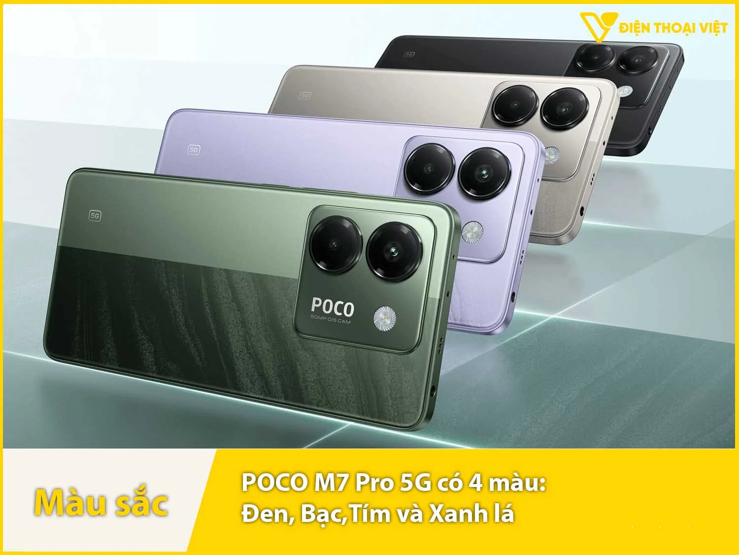 POCO M7 Pro 5G có 4 màu sắc