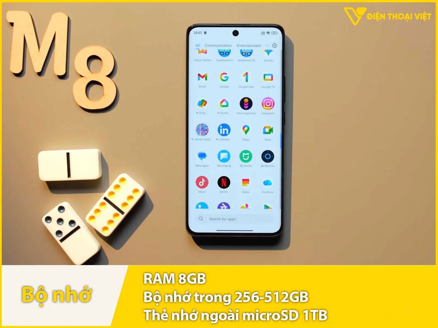 POCO M8 có RAM 8GB & Bộ nhớ trong 256-512GB