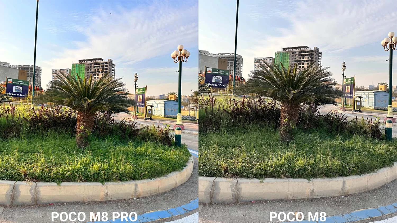 Ảnh chụp phong cảnh đủ sáng so với bản Pro